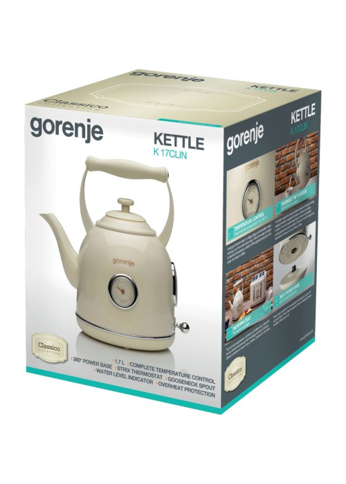 Електрочайник Gorenje K17CLIN