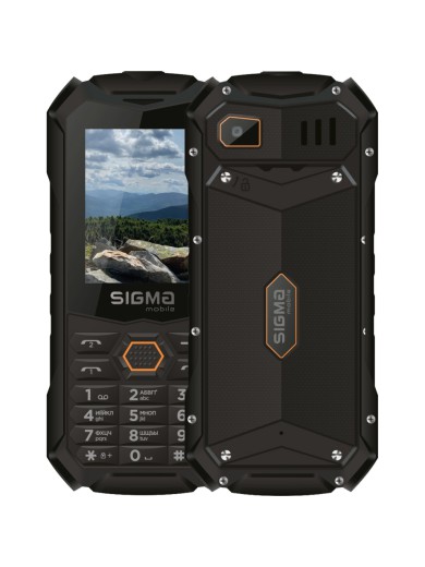 Смартфон Sigma X-treme PV68 Black Orange (4827798738221)