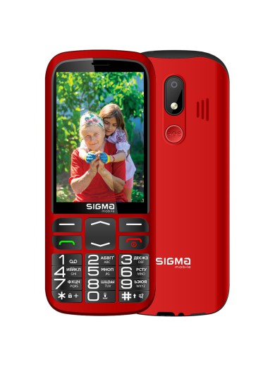 Мобільний телефон Sigma Comfort 50 Optima Type-C Red (4827798122327)