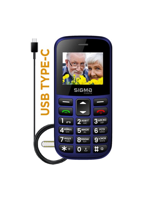 Смартфон Sigma Comfort 50 EASY TYPE-C Blue (4827798585238)