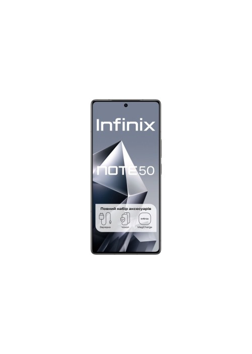 Смартфон Infinix Note 50 8/256Gb Тіньовий чорний (4894947066412)