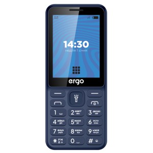 Смартфон Ergo E284 синього кольору