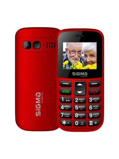 Смартфон Sigma Comfort 50 EASY TYPE-C Red (4827798585221)