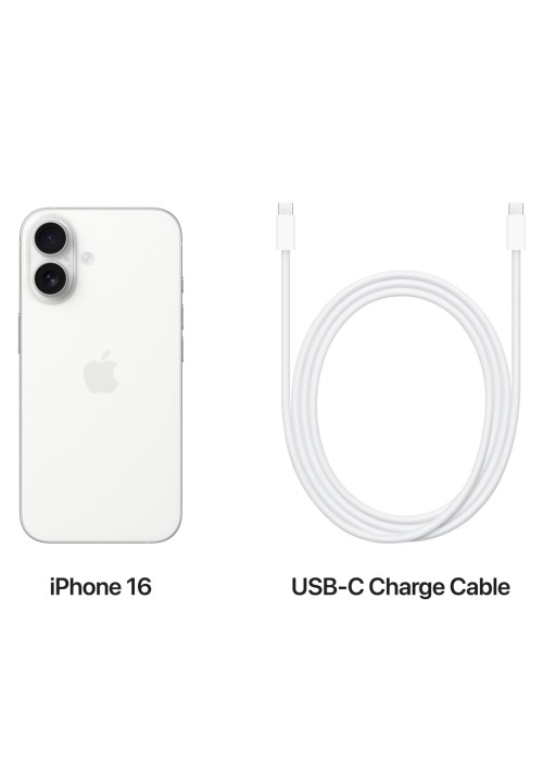 Смартфон Apple iPhone 16 128GB White (MYE93)