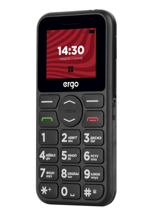 Мобільний телефон ERGO B181 Dual Sim (black)