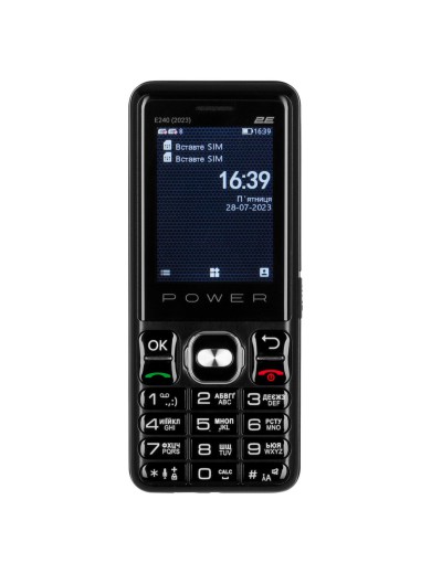 Мобільний телефон 2E E240 2023 Dual Sim Black (688130251068)