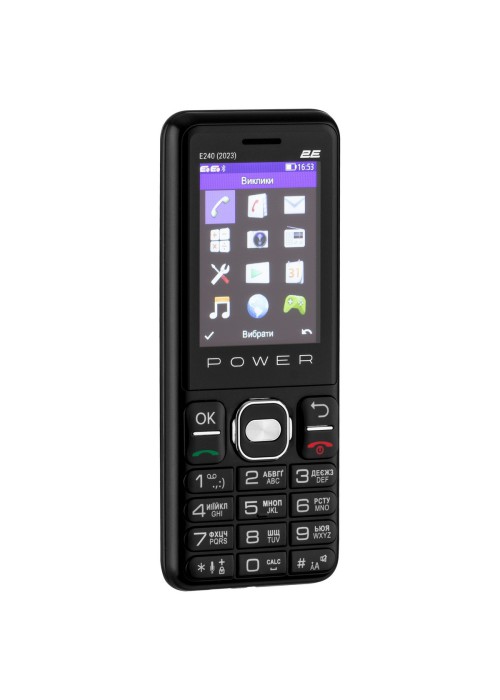 Мобільний телефон 2E E240 2023 Dual Sim Black (688130251068)