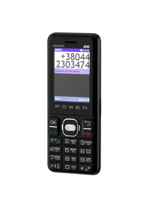 Мобільний телефон 2E E240 2023 Dual Sim Black (688130251068)